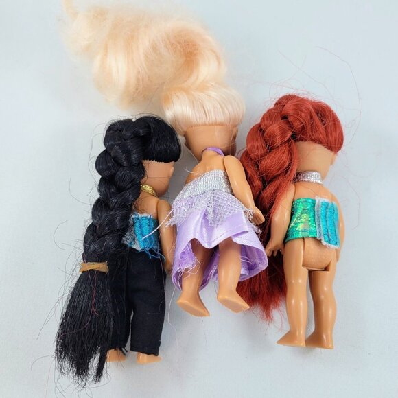 Doll Lot Cinderella Madame Alexander 2010 McDonald’s Mermaid Long Hair Dolls Toy - Picture 5 of 16